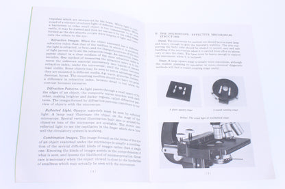 Antique American Optical Microscope Booklet Bundle