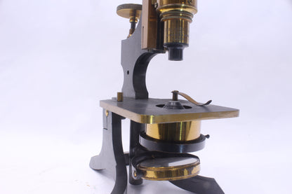 Antique W. Watson & Sons Brass Microscope (4109)