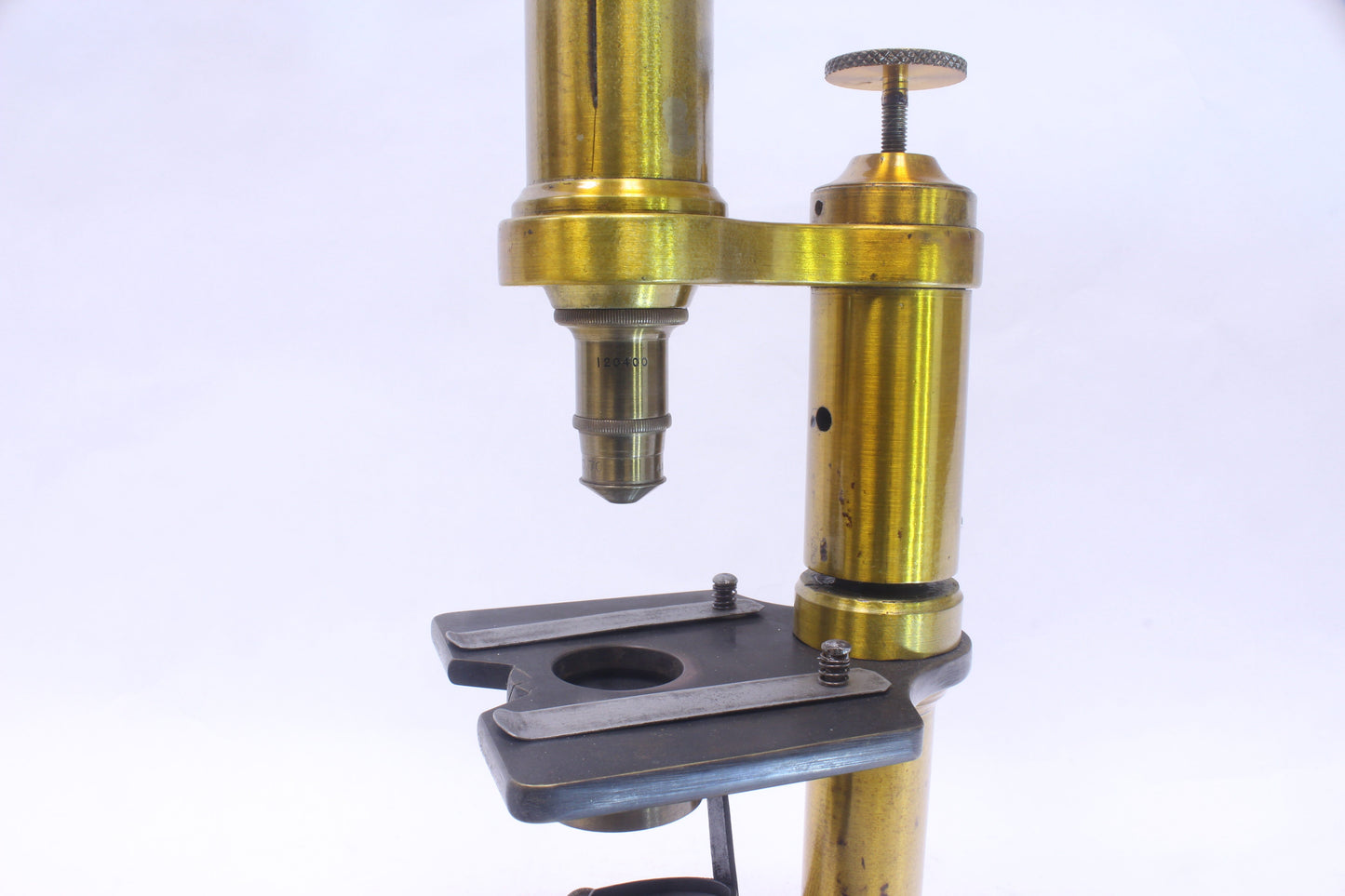 Antique Spencer Lens Co. Brass Microscope (120400)