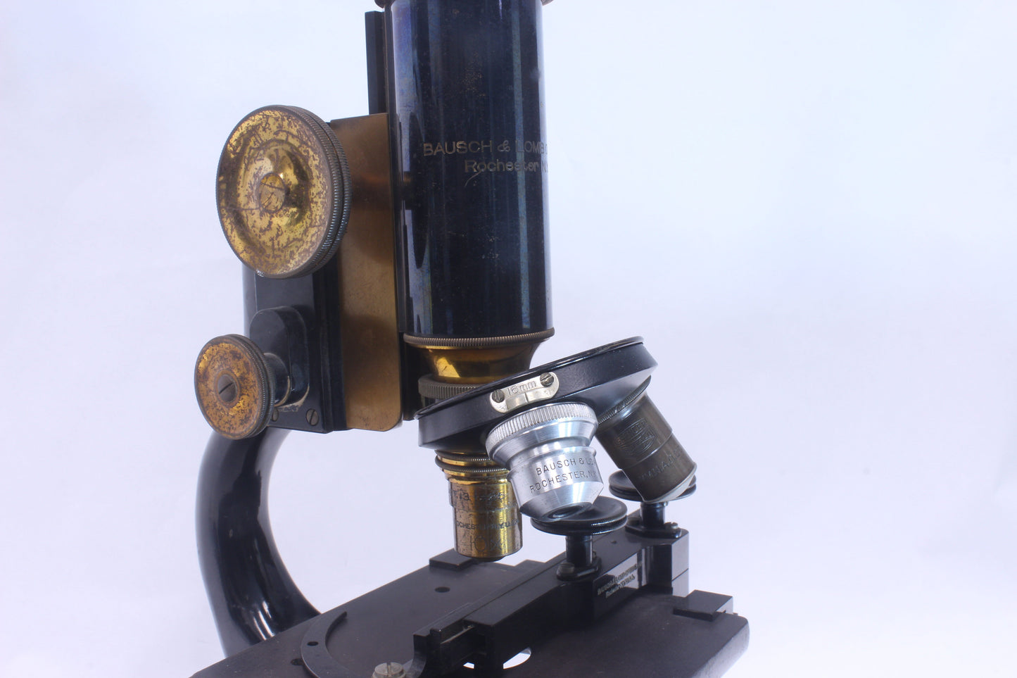 Antique Bausch & Lomb Brass Microscope (164383)