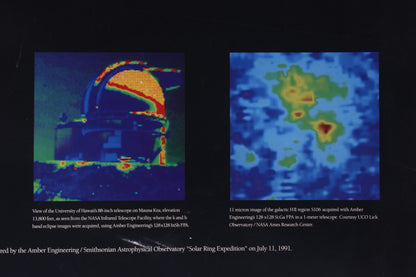 Vintage 1991 Amber Engineering "Eclipse by InSb" Astronomy Poster