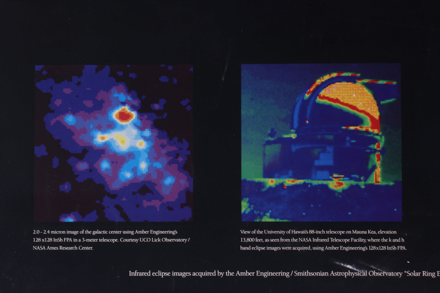 Vintage 1991 Amber Engineering "Eclipse by InSb" Astronomy Poster