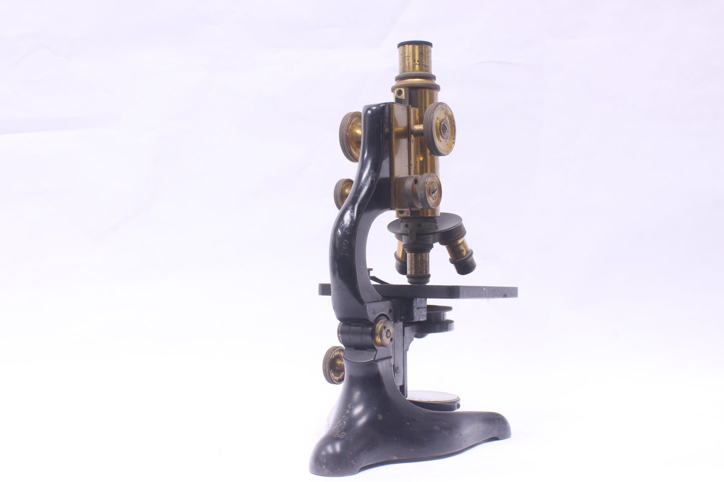 Ernst Leitz Wetzlar Antique Brass Microscope (253599)