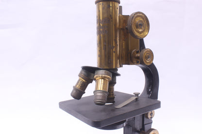 Ernst Leitz Wetzlar Antique Brass Microscope (253599)