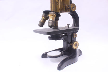 Ernst Leitz Wetzlar Antique Brass Microscope (253599)