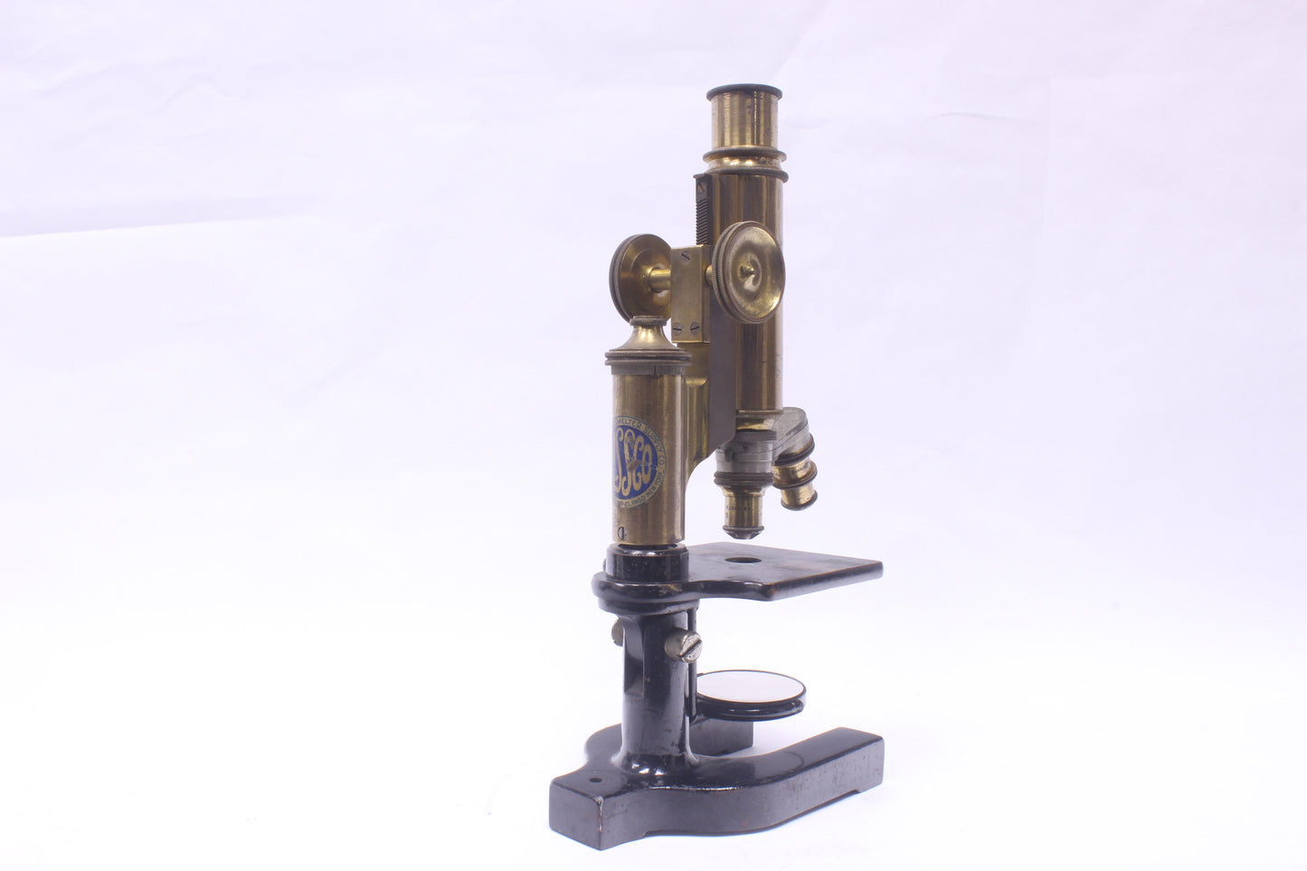 Bausch & Lomb Antique Brass Microscope (Mine & Smelter Supply Company)