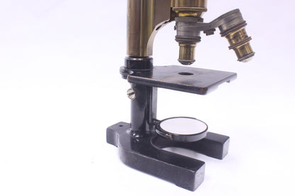 Bausch & Lomb Antique Brass Microscope (Mine & Smelter Supply Company)