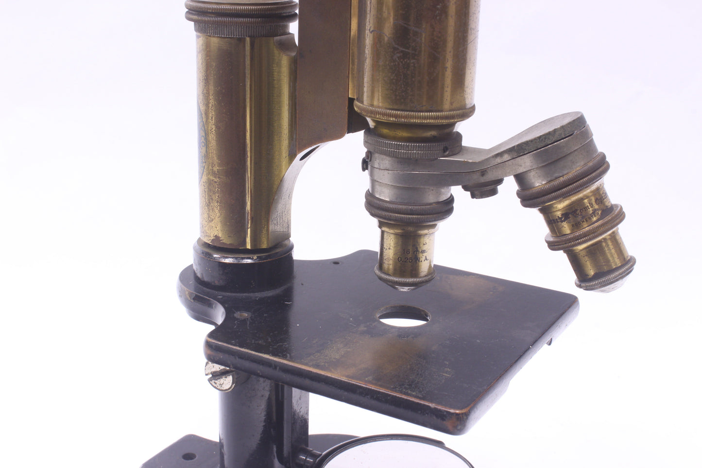 Bausch & Lomb Antique Brass Microscope (Mine & Smelter Supply Company)