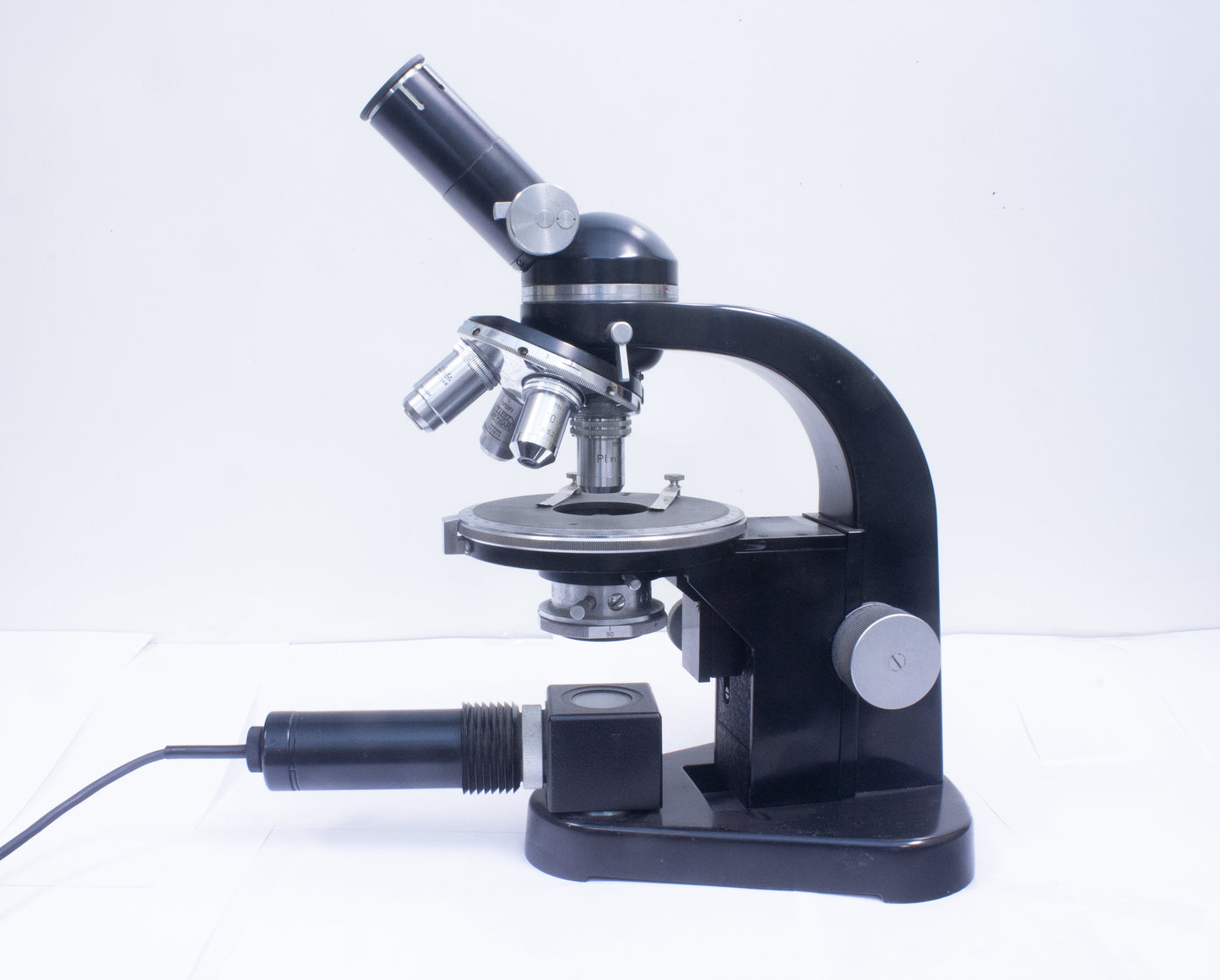 MICROSCOPE POLARIZING POL LEITZ WETZLAR GERMANY BERTRAND OPTICS AS IS B#top