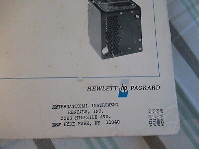 COLLECTABLE RARE HP HEWLETT PACKARD 86342A OSCILLATOR MODULE 1972 MANUAL &BIBLI