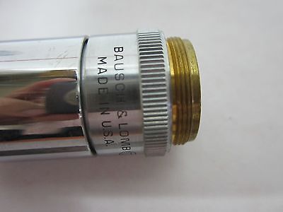 MICROSCOPE PART INDUSTRIAL BAUSCH LOMB 40X OBJECTIVE OPTICS AS IS BIN#J8-07