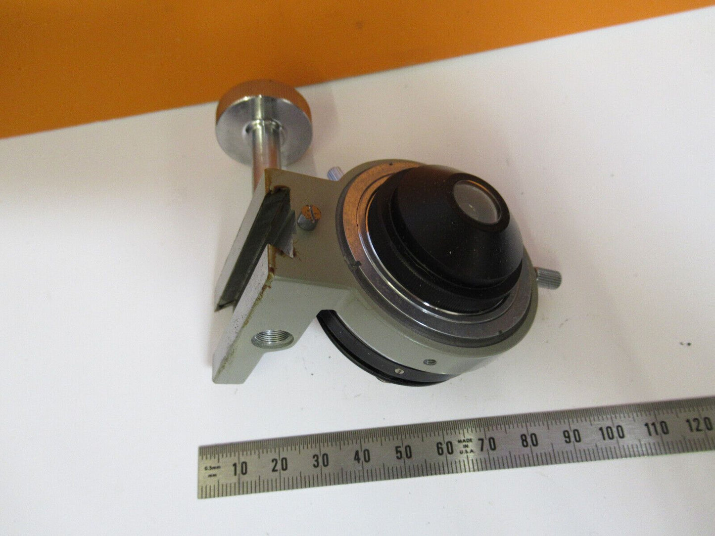 KYOWA TOKYO JAPAN CONDENSER + IRIS + HOLDER MICROSCOPE PART AS PICTURED Y2-A-28