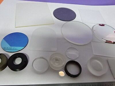 LOT OPTICS LENSES FILTERS COATED LENS OPTICAL SET OPTICS AS PICTURED &AB-44