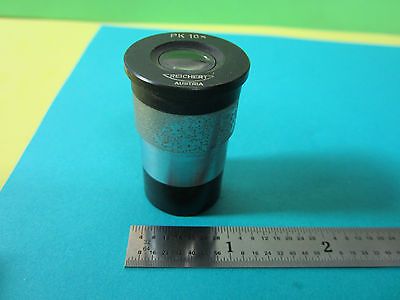 MICROSCOPE PART REICHERT AUSTRIA EYEPIECE PK10X NICE OPTICS BIN#B3-32