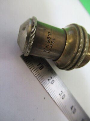 ANTIQUE BRASS BAUSCH LOMB OBJECTIVE MICROSCOPE PART OPTICS AS PICTURED &z9-a-109