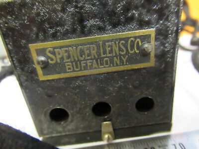 ANTIQUE AO SPENCER  ILLUMINATOR LAMP WORKS MICROSCOPE PART AS PICTURED 8Y-A-116