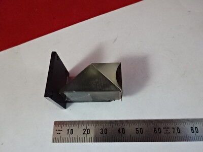 MOUNTED GLASS PRISM UNKNOWN MAKER MICROSCOPE PART AS PICTURED #5-A-55