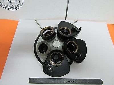 For parts MICROSCOPE NOSEPIECE NIKON + DIC ADAPTORS OPTICS AS IS BIN#A3-H-19