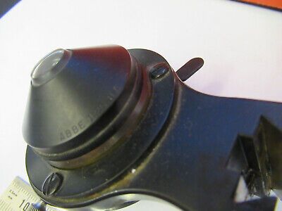 BAUSCH LOMB CONDENSER + IRIS HOLDER OPTICS MICROSCOPE PART AS PICTURED &P8-A-30