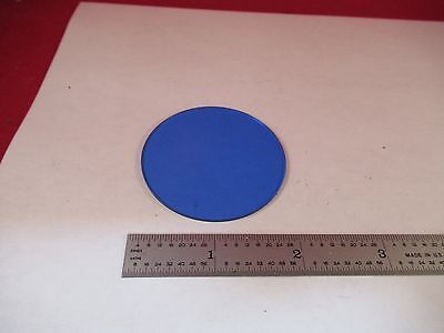 OPTICAL LARGE BLUE GLASS FILTER ZEISS OPTICS AS PICTURED &W1-A-17