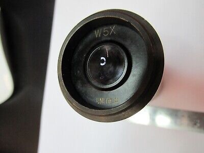 UNITRON JAPAN W5X EYEPIECE OCULAR OPTICS MICROSCOPE PART AS PICTURED &W8-A-22