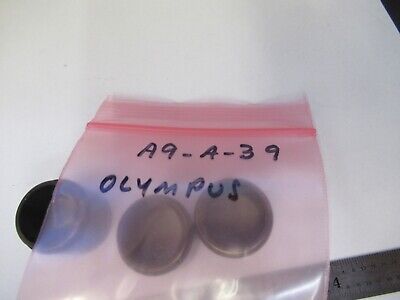 OLYMPUS JAPAN LOT 3 EA BRASS OBJECTIVE EXTENDER MICROSCOPE PART AS PIC &A9-A-39