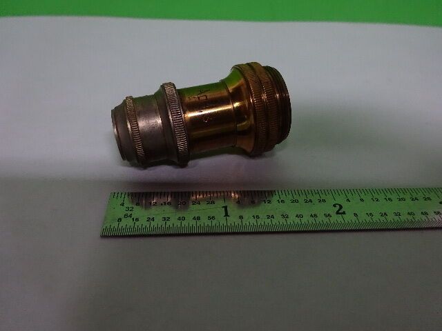 MICROSCOPE PART OBJECTIVE 1/12 ANTIQUE SEIBERT GERMANY OPTICS AS IS #AQ-A-07