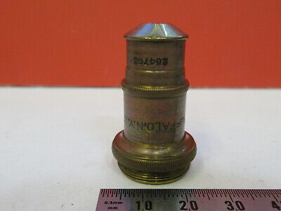 ANTIQUE BRASS SPENCER OBJECTIVE 44X LENS MICROSCOPE PART AS PICTURED &F6-B-121