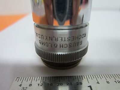 MICROSCOPE OBJECTIVE BAUSCH LOMB 4X OPTICS BIN#B3-D-6