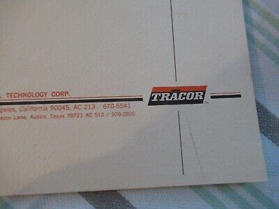 COLLECTABLE RARE TRACOR 304B RUBIDIUM FREQUENCY STANDARD MANUAL &BIBLI