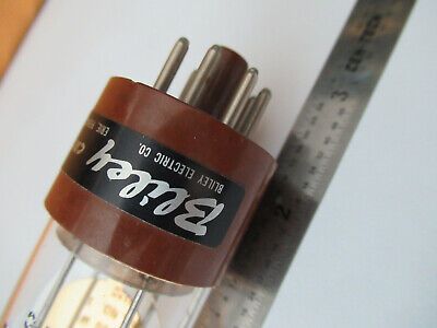 ANTIQUE BLILEY ELECTRIC GLASS PKG QUARTZ CRYSTAL 1 MHz FREQUENCY CONTROL F3-A-60