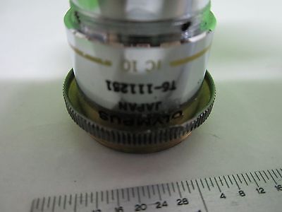 MICROSCOPE PART OBJECTIVE OLYMPUS MSPLAN 10X DIC OPTICS AS IS BIN#S2-B-14