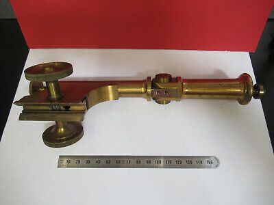 ANTIQUE BAUSCH LOMB BRASS RARE LIMB FRAME MICROSCOPE PART AS PICTURED mB7-A-26