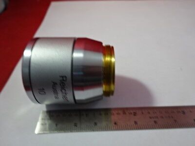 REICHERT POLYVAR LEICA OBJECTIVE 10X LWD LENS MICROSCOPE PART OPTICS AS IS 91-84