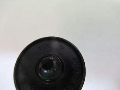 ANTIQUE ERNST LEITZ OCULAR 10X EYEPIECE MICROSCOPE PART AS PICTURED A9-B-32