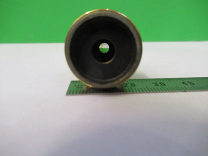 ANTIQUE BRASS UNKNOWN OBJECTIVE LENS "7" MICROSCOPE PART AS PICTURED Z4-B-56