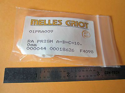 OPTICAL MELLES GRIOT  PRISM 10 mm LASER OPTICS BIN#D7