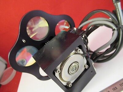 OPTICAL MOTORIZED FILTER WHEEL LASER PRO OPTICS AS PICTURED &FT-4-07