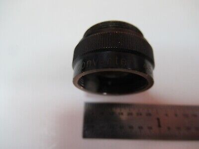 TIYODA TOKYO PARFOCAL CONVERTER 1X OBJECTIVE MICROSCOPE PART AS PICTURED P7-A-47