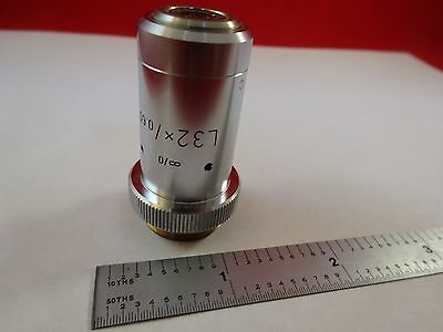 MICROSCOPE PART OBJECTIVE L32X LEITZ GERMANY OPTICS AS IS BIN#R2-C-08