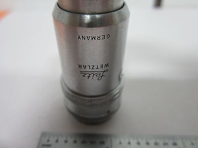 LEITZ WETZLAR GERMANY 40X OBJECTIVE MICROSCOPE OPTICS BIN#J7-15