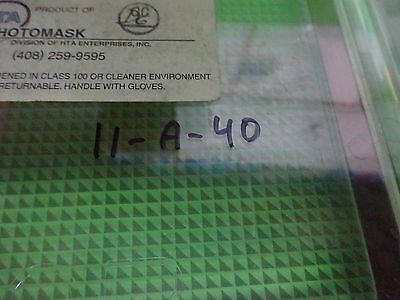 OPTICAL PHOTOMASK MASK COMPONENTS OPTICS AS IS BIN#11-A-40