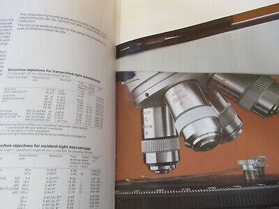 ORIGINAL BOOKLET LEITZ WETZLAR GERMANY LABORLUX 12 MICROSCOPE PART AS PICTURED