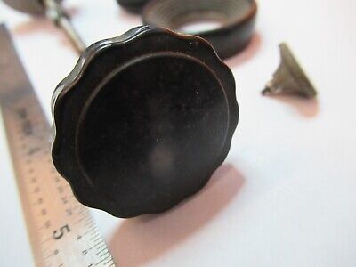 ANTIQUE LOT KNOBS / ACCESSORIES MICROSCOPE PART AS PICTURED &7B-B-146