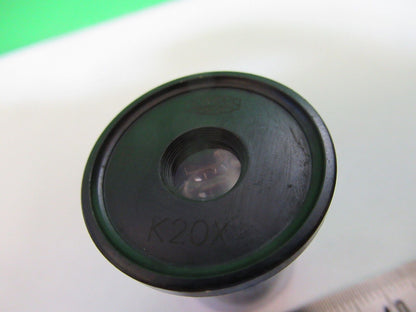 OLYMPUS K20X  [dirty] EYEPIECE OPTICS MICROSCOPE PART AS PICTURED P2-B-06