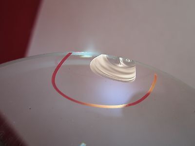 OPTICAL GLASS CONVEX CONCAVE LENS [chipped on edge] LASER OPTICS BIN#C6-7-B