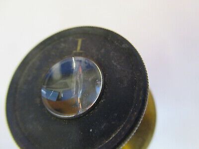 ANTIQUE 1860's SEIBERT (cracked) EYEPIECE I MICROSCOPE PART AS PICTURED &F1-A-33