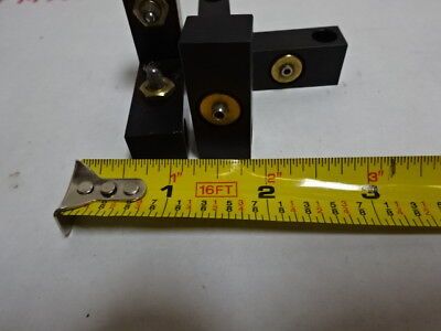 OPTICAL STOPPER ADJUSTMENT ALUMINUM BLOCKS FIXTURE OPTICS AS IS #96-91