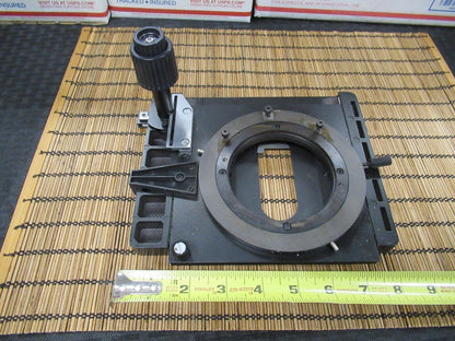 LEICA DMRB GERMANY XY STAGE TABLE MICROSCOPE PART AS PICTURED &TD-4