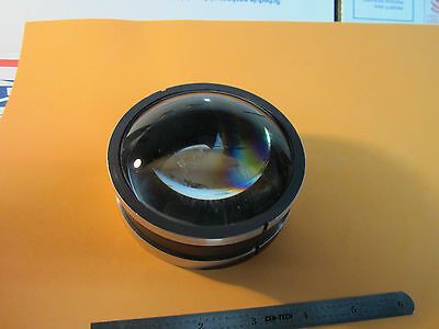 OPTICAL large mounted convex concave lens [severe scratches] LASER OPTICS BIN#13